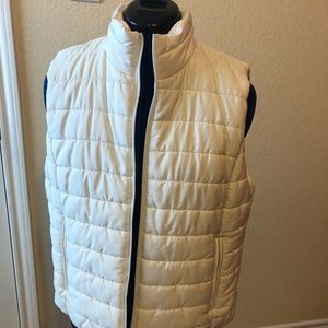 Cream Colored Puffer vest